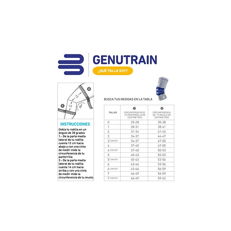 BAUERFEIND GenuTrain Padded Patella Knee Support 26794 Black