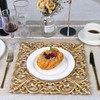 MAONAME 12" Gold Charger Plates Set of 12, Mirror Charger