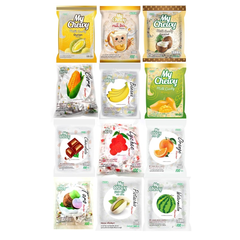 My Chewy Coconut Milk Tropical Soft Candy (100 Counts, 12.69