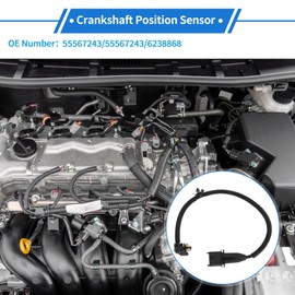 VekAuto 1 Pc Crankshaft Position Sensor for OPEL Zafira B 1.8 2013-2015 Sturdy Metal Plastic Black Engine Crank CKP Sensor