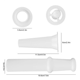 Fdit Sausage Stuffer hine Hand Operated Manual SausageSausage Filler Nozzle Kubbe Attachment Kit Filler Maker Universal Food Pusher for 5# Meat Grinder