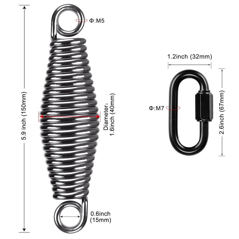 SELEWARE Heavy Duty Heavy Bag Spring for Punching Bag up