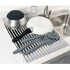 Surpahs Roll-Up Dish Drying Rack, Warm Gray, 20.5" x 13.1",