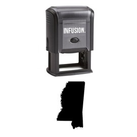 Infusion Mississippi U.S. State/Territory Self-Inking, 2 X 1.25 Inch Rubber Stamp
