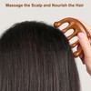 FHALLYNN Wooden Scalp Massager Comb & Head Massage Tool, Scalp