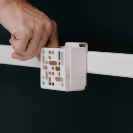 Pedestal Remote Box TV Mount | Practical Holder of Remote Control on the Back TV Furniture | Fits TV Stand Except for Linked Tall TV Cabinet | (Beige)