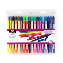Royal and Langnickel 36 Double Ended Colour Marker Fine and Bullet Nib Pens