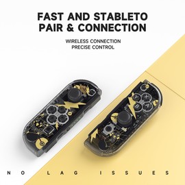 Joy Cons for Switch Controllers, Wireless Replacement for Switch Joycons, Left and Right Switch Controllers Joycon Support Sports Dual Vibration/Wake-up/Motion Control