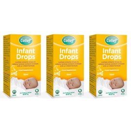 Colief Infant Drops | Lactase Enzyme Drops | Natural Colic Relief for Babies | Reduces Bloating, Wind and Crying | (15ml)- X 3 Pack