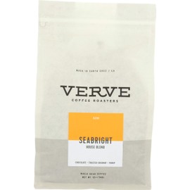 Verve Coffee Roasters Seabright House Blend Direct-Trade Whole Bean Coffee, 12 Ounce Bag, Tasting Notes of Honeydew, Apricot, and Hazelnut