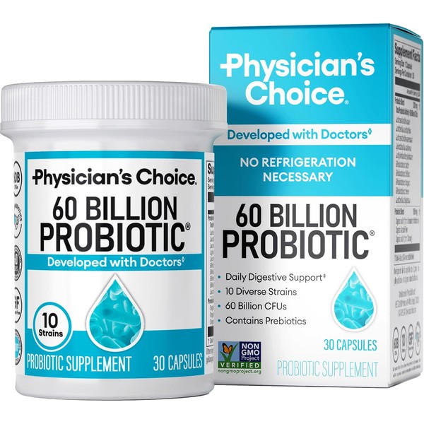 Physician's Choice Probiotics 60 Billion CFU - 10 Strains +