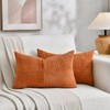 Fancy Homi Burnt Orange Lumbar Decorative Throw Pillow Covers 12x20