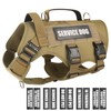 WINSEE Service Dog Vest Harness for Medium Dog, Tactical Working