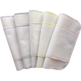 Sweet and Koton Cloth Napkins, Plain, Pastel Colors, Set of 5