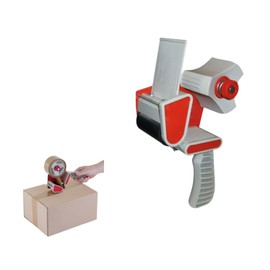 Packaging Essentials Bundle | Tape Dispenser, Fragile & Brown Packing Tape, Stretch Wrap Roll | Shipping & Moving Supplies for Boxes & Parcels (1 x Tape Dispenser Gun Only)