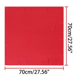 Allegra K Scarf, Plain, Square, Neckerchief, 27.6 inches (70 cm), Women's, red