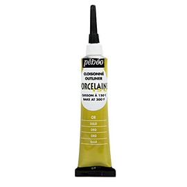 PEBEO Porcelaine 150, China Paint Outliner, 20 ml Tube - Gold, 0.6 Fl Oz (Pack of 1) (036-007)