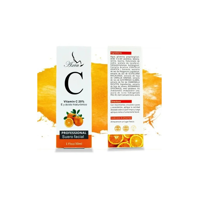 Serum Vitamina C , E Y Ácido Hialurónico Antiarrugas