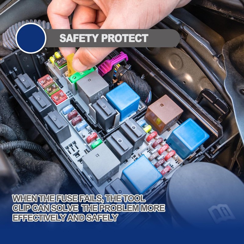 Generic 4Pcs Blade Glass Fuse Puller Insertion Tool, Mini Plastic