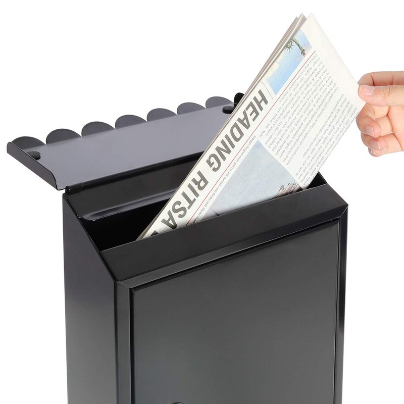 Wall Mounted Mailboxes with Key Lock, Outdoor Key Locking Mail