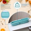 Ehucon Non-Slip Adaptive Scoop Plate with Extra Wall, Leak-proof Melamine