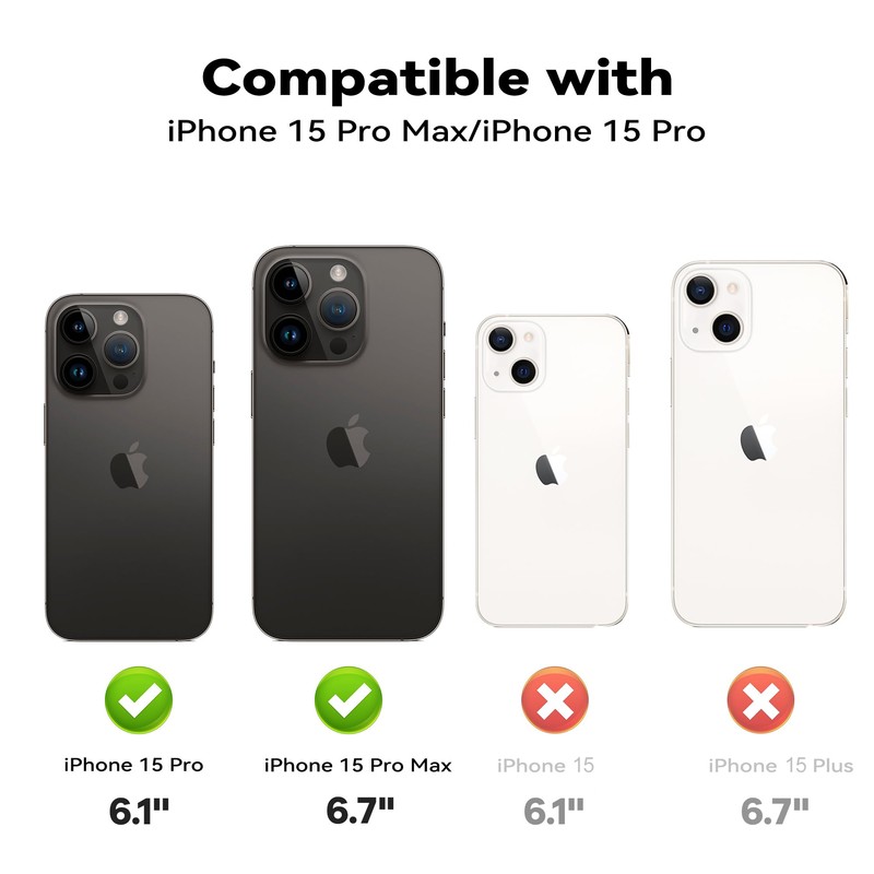 Doopwxcc for Pro/Pro Max Camera Lens Protector, 9H Hardness Tempered