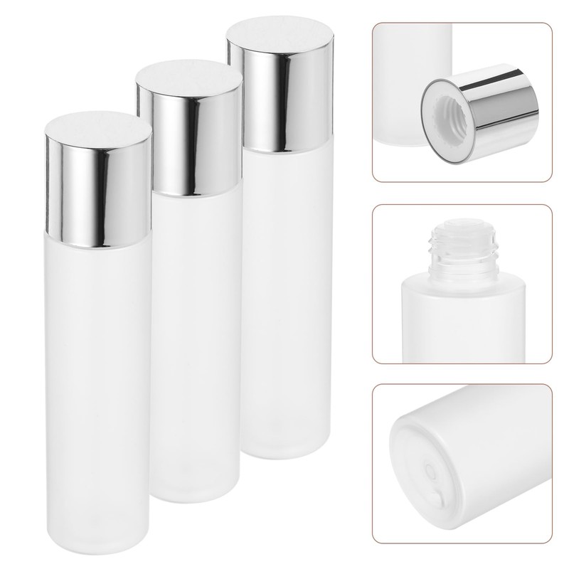 Mikinona Toner Bottles for Lotion Makeup Cosmetic 3 Pack Refillable