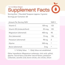 Binto Glow Down - Sleep Better & De-Stress with Our Berry Vanilla Magnesium Drink Mix, Made in USA, Sugar-Free, Preservative-Free, Gluten-Free Drink Mix (60 Day Supply)