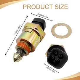 HQRNYP Automobile Idle Motor, Idle Control Valve, Fuel Injection Injector Air Control Valve, Automotive Fuel Injector Air Motor for Chevy, Replaces OEM#17089062, AC102, 17111286, AC1, 17111281