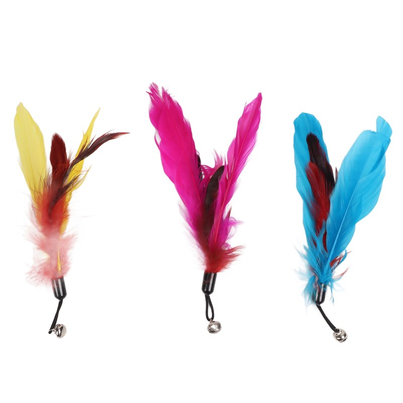 Funny Cat Feather Stick Interactive Thickening Lightweight Cat Feather Toys