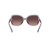 Coach HC8295 Sunglasses, Grey Burgundy Gradient/Burgundy Grey Gradient, 56 mm