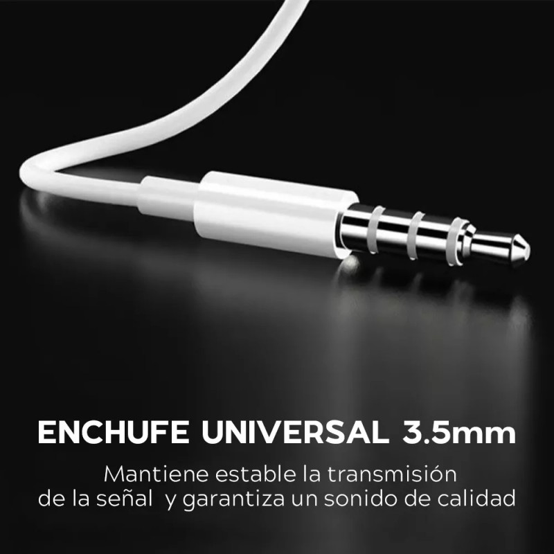 Maíz 3pz Audifonos Alambricos In-ear Jack 3.5mm Manos Libres Pc
