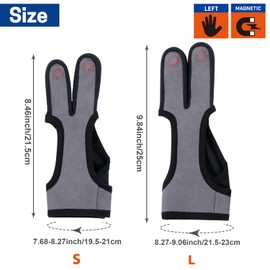 WISEPRO Left Magnetic Glove, 2 Finger Work Glove with 3 Magnetic Areas, Hold and Retrieve Small Metal Object