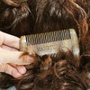 Peine Madera Barba Estuche Dientes Finos Doble Acción Kit Cuidado