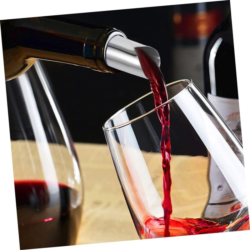 Ciieeo 30pcs Silver Disc Wine Pourer Discs Drip Stop Pour