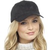 Foxbury Ladies Faux Suede Cap Black