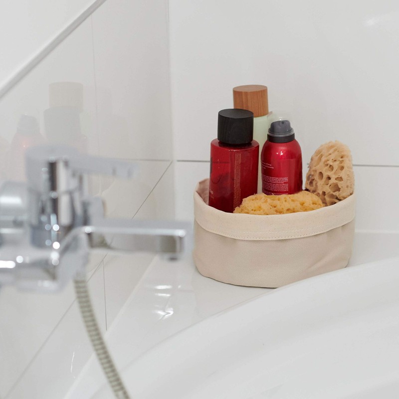 CALUTEA Modern Fabric Bag, Bread Bag, Bread Basket, 100% Cotton,