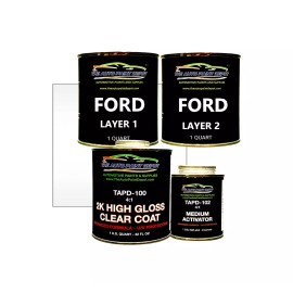 Ford TAPD Touch up Paint - FORD Platinum White (UG) All Models All Years - 1 Quart wclear