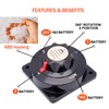 Marine Heavy Duty Dual Battery Selector Switch,Boat Safety Disconnect Switch