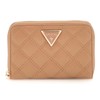 GUESS Giully Zip Around Wallet M Beige, beige