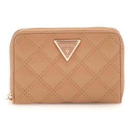 GUESS Giully Zip Around Wallet M Beige, beige