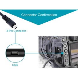 Replacement Camera Data Charging Cord UC-E6 UC-E16 UC-E23 UC-E17 USB Cable Compatible with Nikon D3300 D750 D7200 Coolpix L340 L32 A10 P520 P500 S6000 S9200 S3300 S9100 L830 L820 L810 5.9FT/1.8M