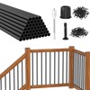 CKE 50 Pack 32" Round Aluminum Deck Balusters, 3/4" Diameter