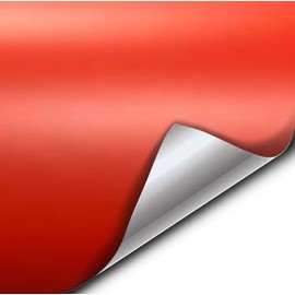 VViViD+ Matte Metallic Blood Orange Premium Vinyl Wrap Film (3ft x 5ft)