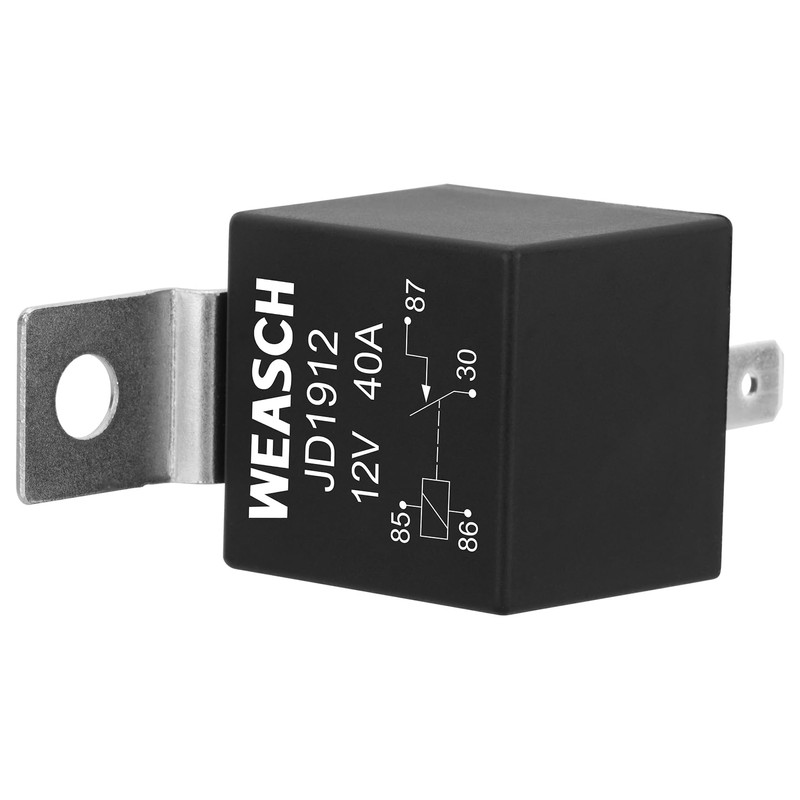 Weasch 10 Pack JD1912 Car Relay, 12V 40A, 4 Pins