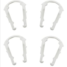 Fuel Line Retainer Clip | 1/2" inch Plastic Retaining Clip | Mechanic PACK of 4 | FC-800-040 | (Also fits select evap purge line clips)
