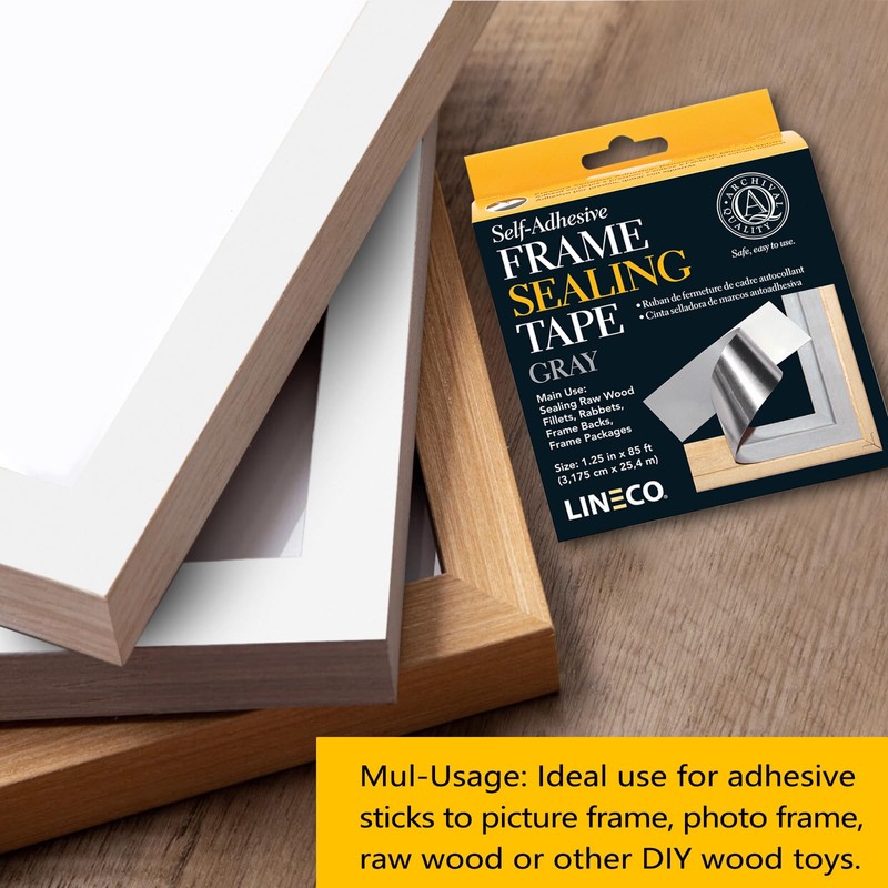 Lineco, Archival Self-Adhesive Frame Sealing Tape, Acid-Free, Non-yellowing Tape for