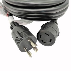 Parkworld NEMA L5-30P Male to L14-30R Generator to Transfer Switch Adapter, for Home Back Power Transfer Switch or House Panel (20FT)