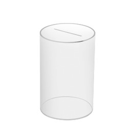 Ewu Supply 7.9 inches (20 cm) Large Saving Money Box for Adults Can't Open Acrylic Interior Transparent Tube Type 1 Million Yen Chokin Box