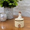 First Communion Praying Girl John 6:35 Resin Stone 5 inch
